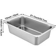 thumbnail image 2 of KFFKFF Set of 6 Steam Table Pans, Dimensions 20.9 x 12.8 x 5.9 Inch, Full Size 20.5L Deep Food Storage, Stainless Steel Oven Tray, Hotel Pans, Anti-Jam Steam Table Food Pan, 2 of 8