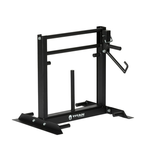 Titan Fitness Vice Grip Trainer, 2-in-1 Double-Single Hand Grip and Forearm Strengthener, Band, Plate-Loadable Workout Equipment, Adjustable Resistance Hand Gripper