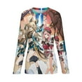 thumbnail image 6 of Genshin Impact Women's Pajama Top 3D Digital Print Sleepwear Trendy Crewneck Pullovers Long Sleeve Shirts S, 6 of 8