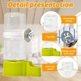 thumbnail image 3 of ACDANC Automatic Bird Water Dispenser 2 Pcs No Mess Parrot Cage Water Feeder Drinker Suspended Bird Drinking Device Parakeet Cage Accessories (Green), 3 of 9