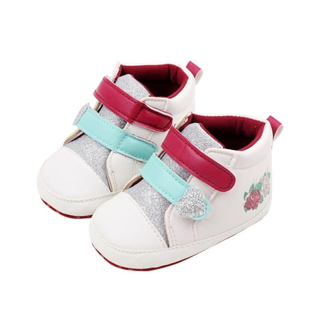 Meresysid Toddler Newborn Kids Infant Summer Soft Bottom Casual Sandals Bowknot Embroidery Cute Princess Shoes Red