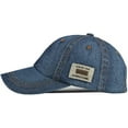 thumbnail image 4 of Vintage Distressed Jean Hat, Light Acid Washed Denim, Adjustable Clip for Universal Fit, 4 of 5