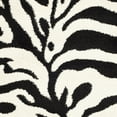thumbnail image 7 of SAFAVIEH Florida Eleanor Animal Stripes Area Rug, Ivory/Black, 5' x 5' Square, 7 of 7