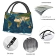 thumbnail image 4 of Fotbe World Map Bolsa Térmica Portátil con Estampado, Bolsa de Entrega de Alimentos Aislada, Bolsa Reutilizable de Gran Capacidad para Comidas y Supermercado, 4 of 6