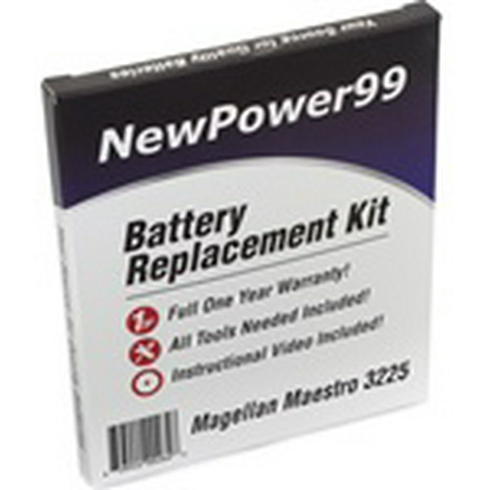 Magellan Maestro 3225 Battery Replacement Kit with Tools, Video