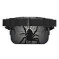 thumbnail image 3 of Balery Black Spiders Mochila Cinturón para Mujeres y Hombres, Bolsa de Cintura Impermeable de Doble Capa con Correa, 3 of 9