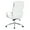 White, variant on High Back Manager's Faux Leather Chair in Black with Chrome Base