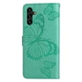 thumbnail image 4 of Allytech Galaxy S24 Wallet Case, Big Butterfly Design Luxury PU Leather Flip Folio Stand Cards Slots Hand Wrist Shockproof Phone Case for Samsung Galaxy S24 - Green, 4 of 6