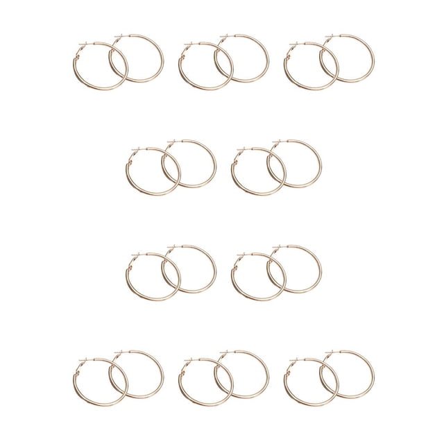 Qarigey 1 par de pendientes para niña, pendientes decorativos de oro rosa para mujer, regalo para Amiga, decoración para mujer para fiesta de Type1 NO1