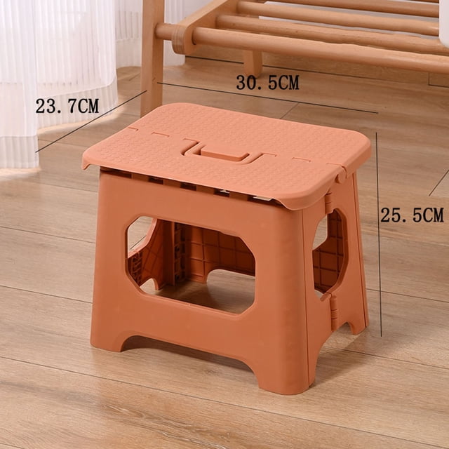 Folding Stool, Portable Heavy Duty Plastic Stool, Non-Slip Step Stool for Outdoor Camping Hiking Fishing BBQ