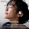 thumbnail image 3 of Auriculares Inalámbricos con Cancelación de Ruido, Bluetooth 5.4, Estéreo, Graves, IPX4, Resistentes Al Agua y Al Sudor, Color Negro, 3 of 5