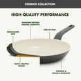 thumbnail image 5 of GreenPan Essence 5QT Jumbo Ceramic Nonstick Sauté Pan with Lid, Oven Safe, Dishwasher Safe, Gray​, 5 of 9