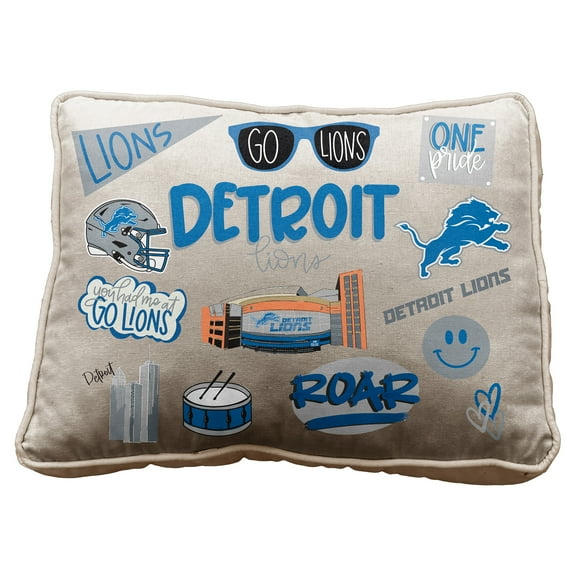 Pegasus Detroit Lions 19" Loco Fan Canvas D-cor Pillow