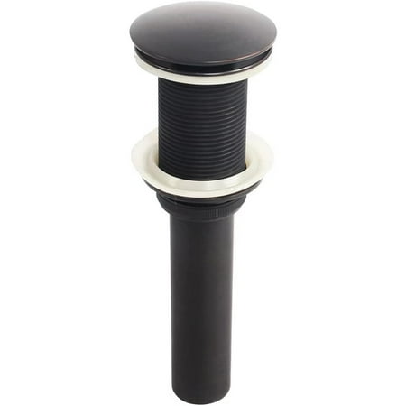 

One-slot Basin Sink Faucet Push Pop-Up Click Clack Maker Stopper Stopper Without Overflow Made (Black-1pcs)