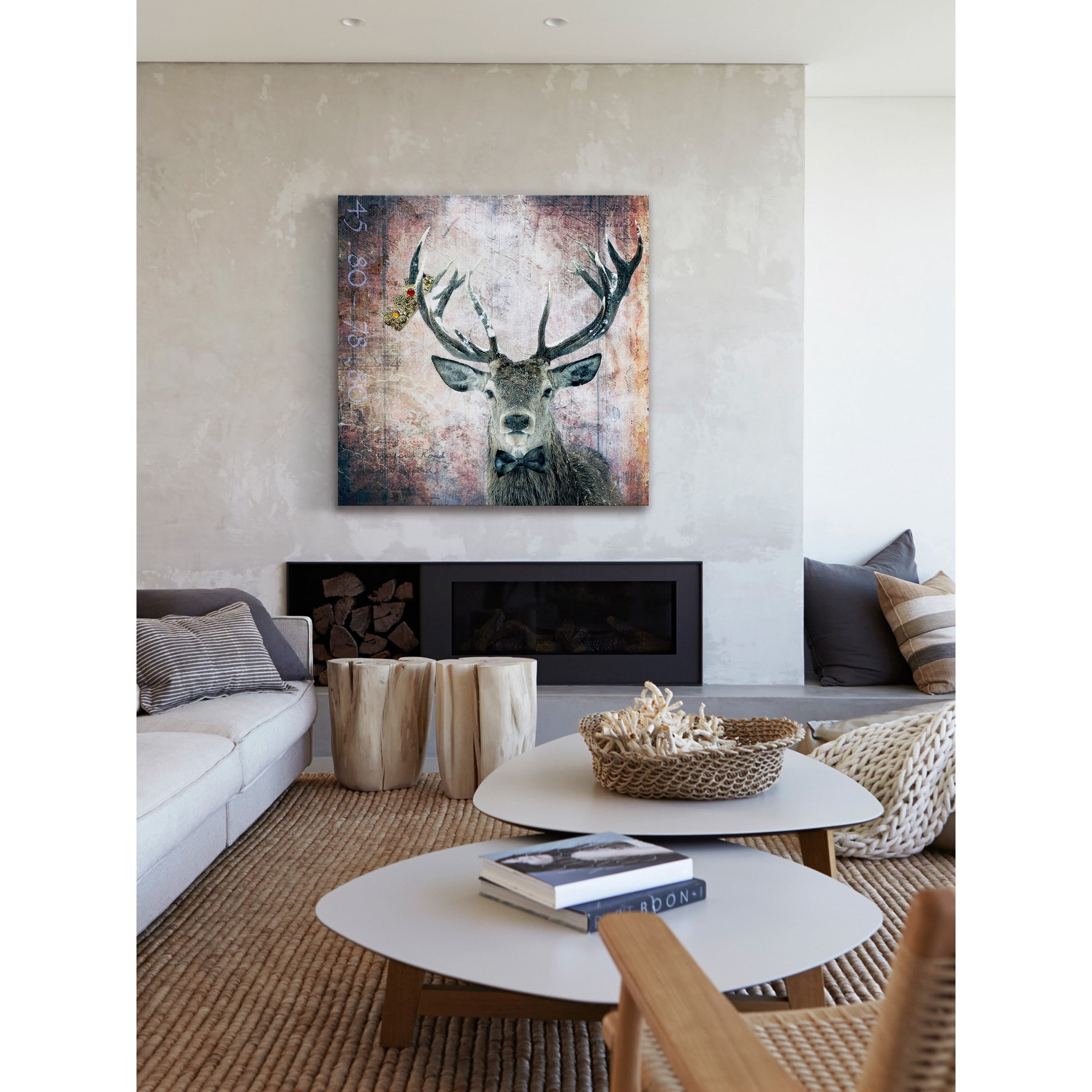 Marmont Hill "Buck Prince" by Morgan Jones Painting Print on Wrapped Canvas
