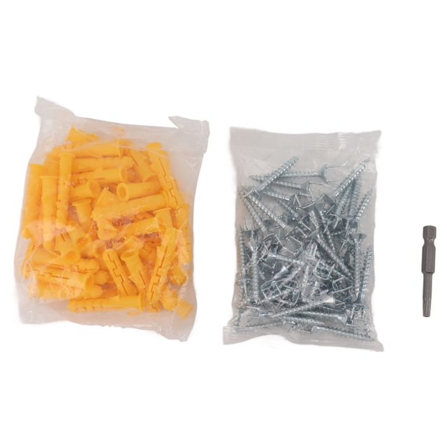 Umas Sin Costuras de la Placa, Tornillos Sin Cosura de la Cabeza Doble Fácil de USAR Multifunció con Broca de Destornillador de anclaje de Pared Para Muebles