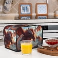 thumbnail image 6 of Pofeuu Ferocious Dragon Fury Print Universal Two Slice Toaster Cover,Dust Cover, Toaster Cover Bread Machine Cover Fits for Most Standard 2 Slice Toasters, 6 of 7
