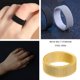 thumbnail image 5 of Sonducket Anillo Unisex Acero Anillo Mujer Hombre Malla Anillo Universal Múltiples Tamaño Mano Pareja Joyería, Blanco, Talla 17 Ropa, zapatos y accesorios Miscelánea Oro veintiuno Sonducket AP000808-15, 5 of 6