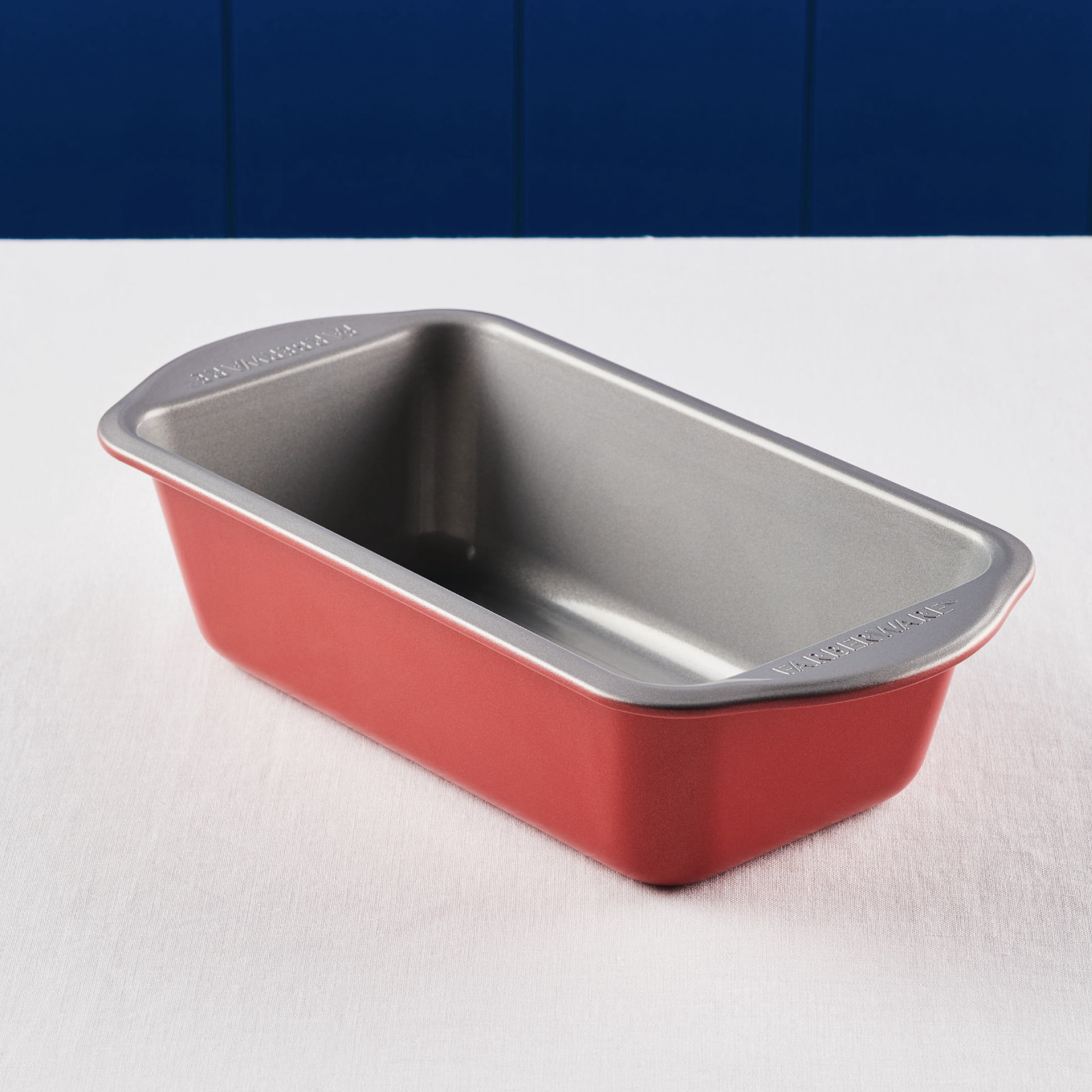 Farberware Disney Bake with Mickey Mouse 9x5 Inch Nonstick Loaf Pan, Dishwasher Safe and Oven Safe to 450°F, Red
