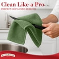 thumbnail image 2 of RIVERSIDE 12 Pack Cotton Bar Mop 16x19 Absorbent Kitchen Towels and Cleaning Cloths - Sage, 2 of 8