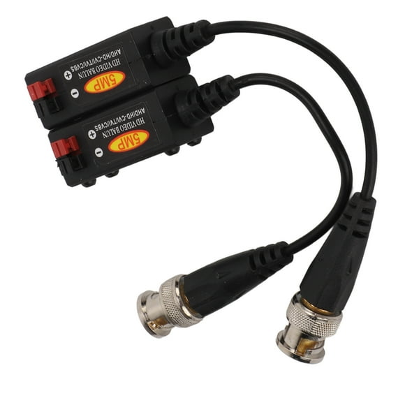 Video Balun Transmitter, ABS Heat Resistant HD Video Balun Transceiver 5MP 1 Channel For Security Camera System