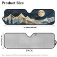 thumbnail image 3 of POLERO Windshield Sun Shade Compatible with Car SUV Off-road Vehicle 52.95"x16.14" Folding Front Window Sun Shade for Car Accessories (Landscape Mountain Moon), 3 of 7