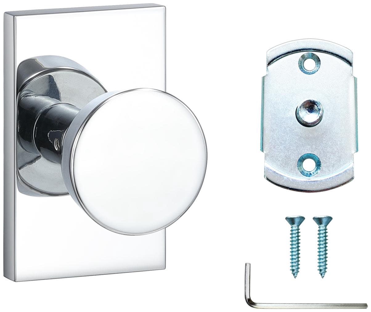 Sure-Loc ZT100 26 Zermatt Non-Turning One-Sided Dummy Door Knob - Chrome