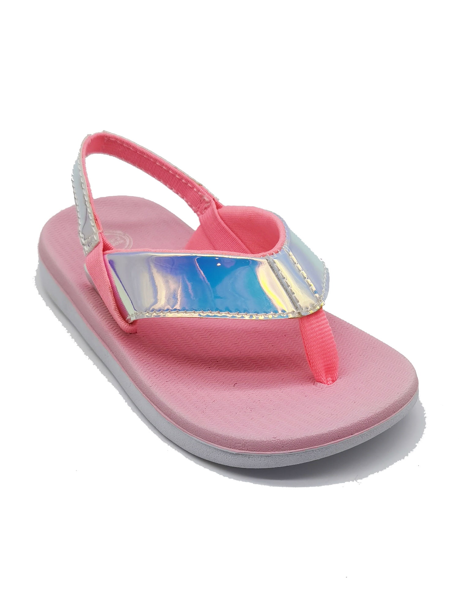 Wonder Nation Toddler Girls Flower Wedge Beach Sandals-Flip Flops Size 9/10 