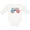 AA-White, variant on Inktastic Born in America Boys or Girls Long Sleeve Baby Bodysuit