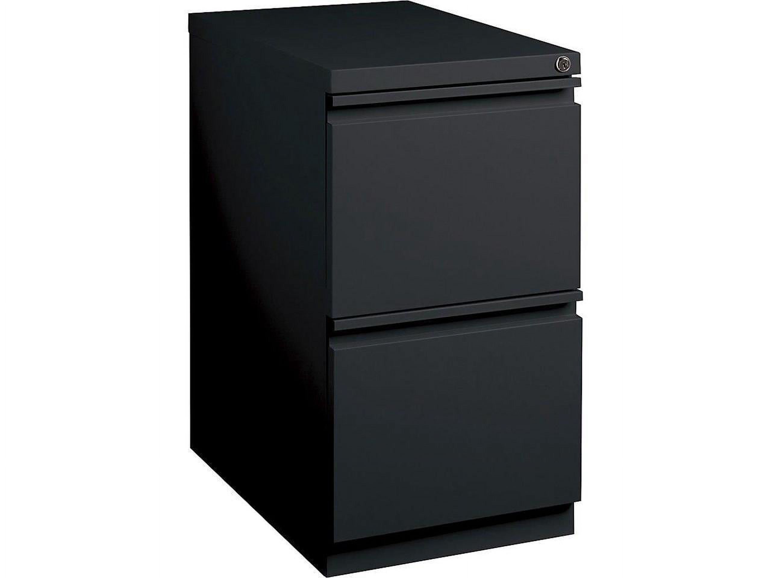 2 Drawers Vertical Steel Lockable Filing Cabinet, Black - image 4 of 12
