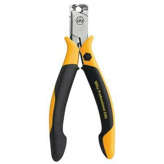 Wiha 32734 End Cutters, Wide Head, Flush - ESD Safe