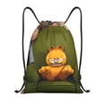 thumbnail image 1 of Pofeuu Garfield for Water-Resistant 210D Drawstring Bag Compact Foldable Design Gym Yoga Travel Essentials Lightweight Carryall-Small, 1 of 6