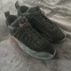 thumbnail image 1 of Ni - ke Ni - ke Air Jordan Retro 12 Low Orange Max Shoes Black Suede Sz 10, 1 of 5