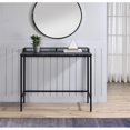 thumbnail image 3 of Brighton Console Table in Black Marble Engineered Wood Top and Black Frame, 3 of 9
