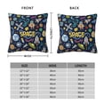 thumbnail image 2 of Pofeuu Colorful Space Print Double-sided plush pillowcase Square Throw Pillow Covers Pillows Cover for Living Room Bedroom Sofa Couch Cushion Cover（No pillow core）-16"x16", 2 of 7