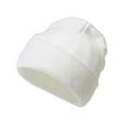 thumbnail image 1 of MIASHUI Bonnet Tricoté Unisexe Couleur Bonbon d'Hiver, Chapeau à Rabat Chaud pour Temps Froid, Bonnet Extensible pour Neige, Extérieur Blanc, 1 of 1