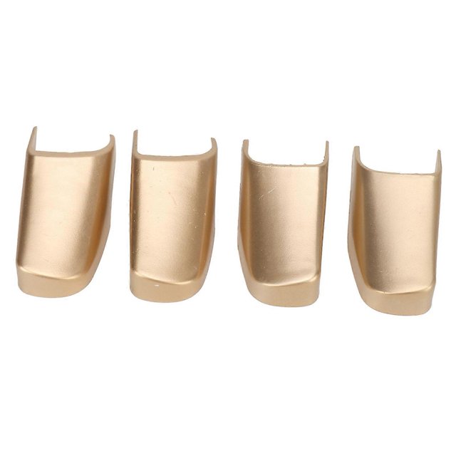 Uds. Tapa de extremo de correa para tirar de puerta, plástico ABS dorado claro, resistente a arañazos de lujo para Town Car 2003 a 2011
