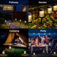 thumbnail image 4 of Solar Lights Garden 6 Pieces Outdoor Solar Lights Waterproof Outdoor Solar LED Light Solar Garden Lights Decoration for Pathway Path Patio Lawn Landscape Camping Party, 4 of 6