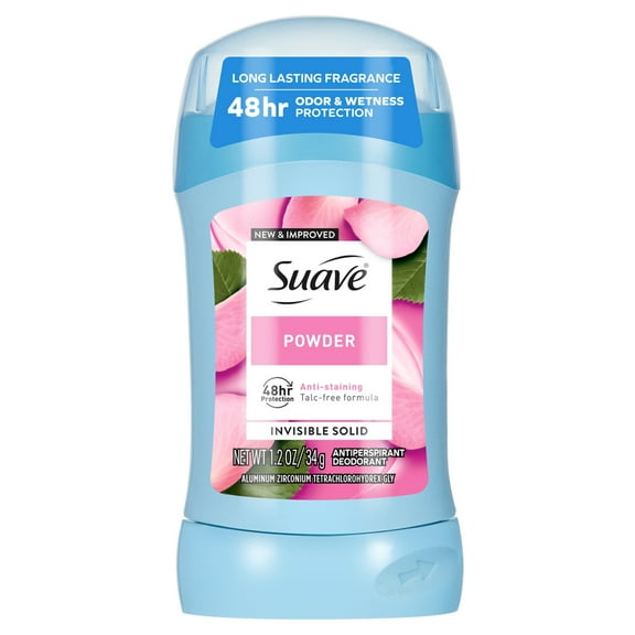 Suave Antiperspirant Deodorant For Women, 48hr Protection, Powder, 1.2 oz