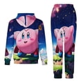 thumbnail image 2 of Kirby Game Unisex Hoodies And Sweatpants Set Sweatshirts Jogger Pants Hooded Hoody Tracksuits Set Suit Winter Daily Adult Sweatsuit 2 Pcs, 2 of 9