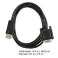 thumbnail image 2 of LEEYNEER Black DisplayPort to VGA Adapter  Business Use 1Pack, 2 of 8