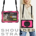 thumbnail image 7 of For Xiaomi Redmi Pad 2 11 inch 2025, 360 Rotating Shockproof Cover with Stand, Handle, Shoulder Strap, Rose Panel, 7 of 7