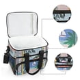thumbnail image 6 of FORMRS Insulated Cooler Bag 24 Cans Capacity Soft Leakproof Lunch Box with Side Pockets, Pink Seaside, 6 of 7