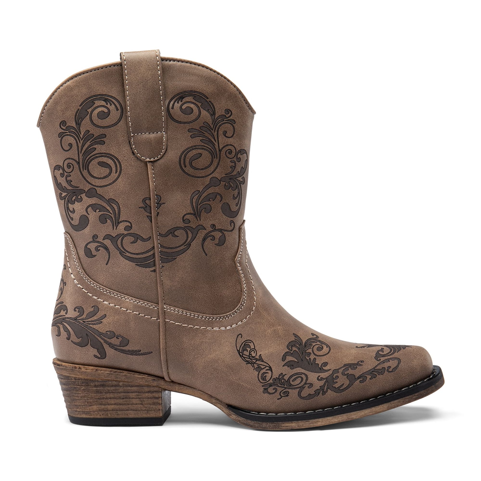 Dream Pairs Women's Western Cowboy Ankle Boots photo 3