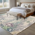 thumbnail image 4 of Turtle Coastal Area Rugs 8'x10', Washable Small Throw Rugs for Living Room Patio, Nautical Summer Beach Coral Jellyfish Rustic Indoor Outdoor Rug Non-Slip Low Pile Carpet Runner Reversible Floor Mats, 4 of 8