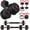Upgrade 40lbs (20lbs*2), variant on Adjustable Dumbbell, 20/30/40/60/80lbs Dumbbells Set, 4-in-1 Free Weights for Women/Men Workout Equipment as Barbell/Kettlebells/Push up Stand for Gym