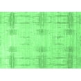 thumbnail image 1 of Ahgly Company Indoor Rectangle Solid Emerald Green Modern Area Rugs, 2' x 5', 1 of 4