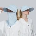 thumbnail image 5 of Hunpta Sun Hats For Women Summer Sun Hat Outdoor Riding Face Covering Solid Color Mask Sun Hat, 5 of 5