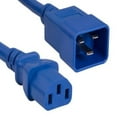 thumbnail image 1 of SANOXY Cables and Adapters; 6ft 14 AWG 15A 250V Power Cord (IEC320 C20 to IEC320 C13), Blue, 1 of 1