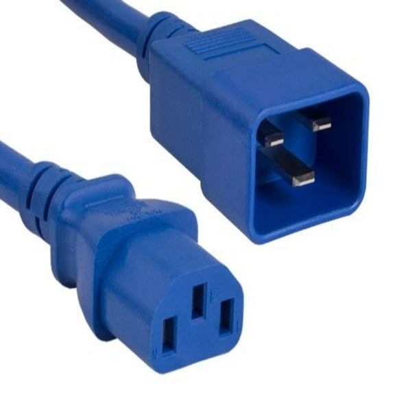 SANOXY Cables and Adapters; 4ft 14 AWG 15A 250V Power Cord (IEC320 C20 to IEC320 C13), Blue